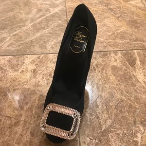 roger vivier high heel with platform shoes.